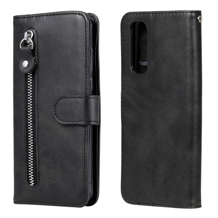 For OPPO Realme 7 Fashion Calf Texture Zipper Horizontal Flip Leather Case with Holder & Card Slots & Wallet