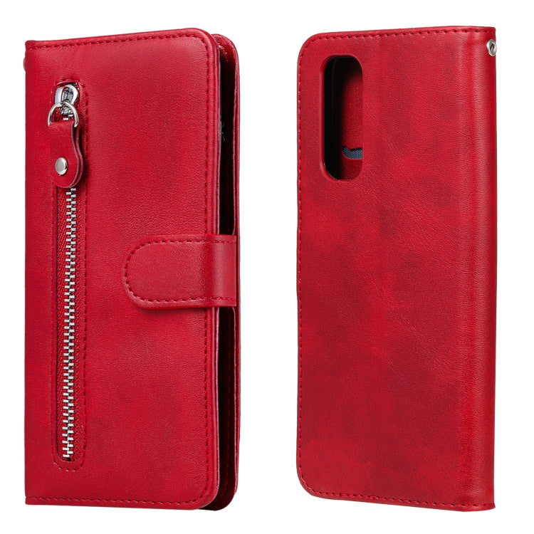 For OPPO Realme 7 Fashion Calf Texture Zipper Horizontal Flip Leather Case with Holder & Card Slots & Wallet