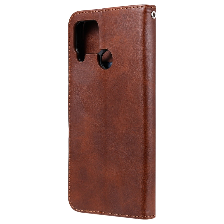 For OPPO Realme C15 / C12 Fashion Calf Texture Zipper Horizontal Flip Leather Case with Holder & Card Slots & Wallet
