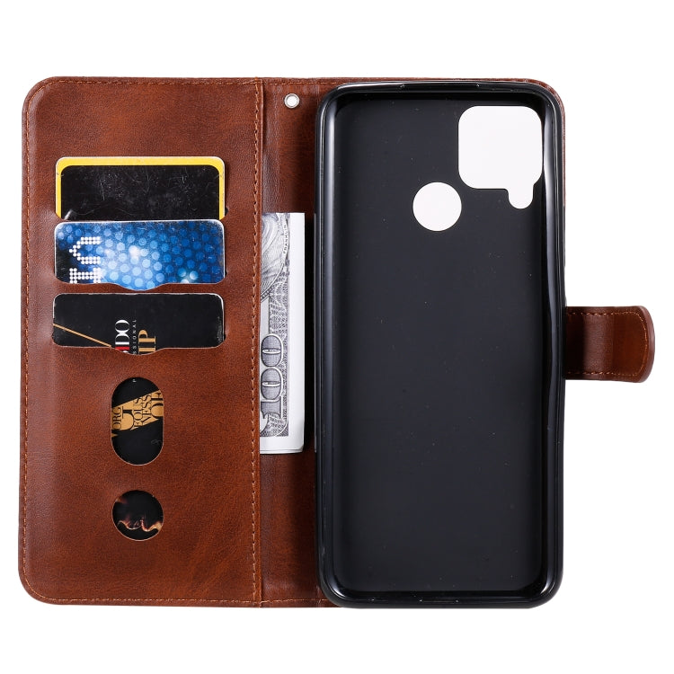 For OPPO Realme C15 / C12 Fashion Calf Texture Zipper Horizontal Flip Leather Case with Holder & Card Slots & Wallet