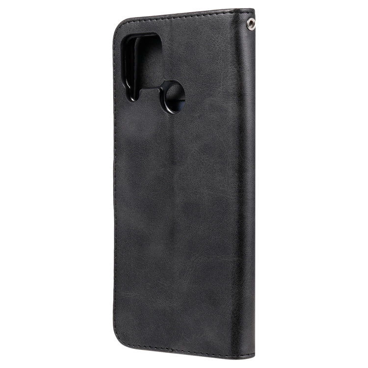 For OPPO Realme C15 / C12 Fashion Calf Texture Zipper Horizontal Flip Leather Case with Holder & Card Slots & Wallet