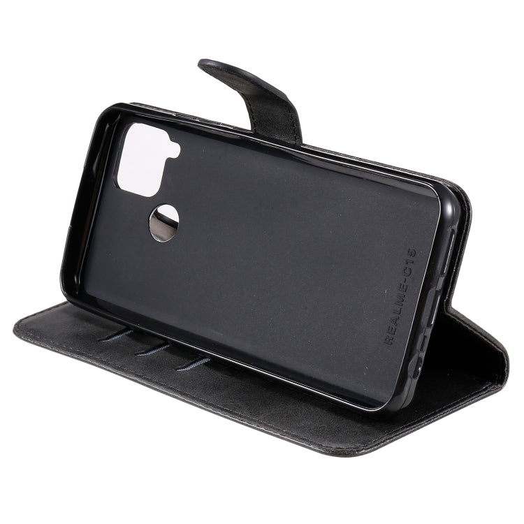 For OPPO Realme C15 / C12 Fashion Calf Texture Zipper Horizontal Flip Leather Case with Holder & Card Slots & Wallet