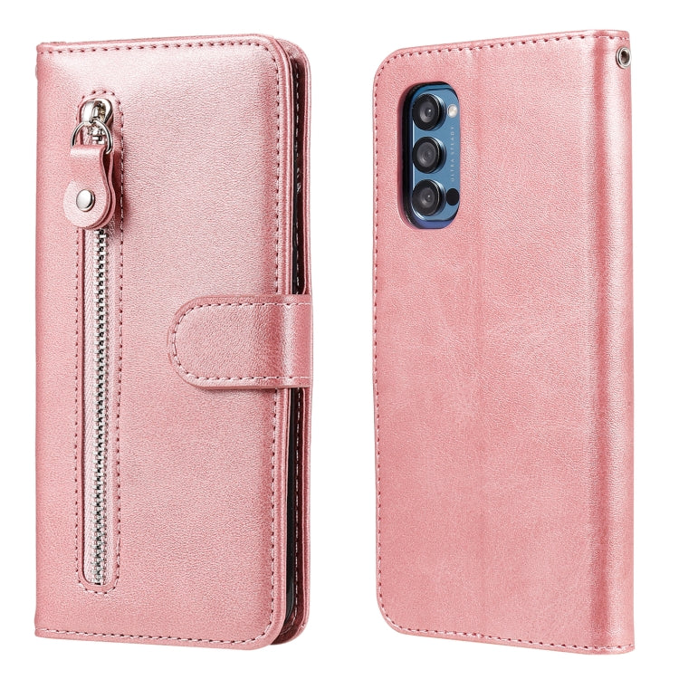 For OPPO Reno4 Pro 5G Fashion Calf Texture Zipper Horizontal Flip Leather Case with Holder & Card Slots & Wallet