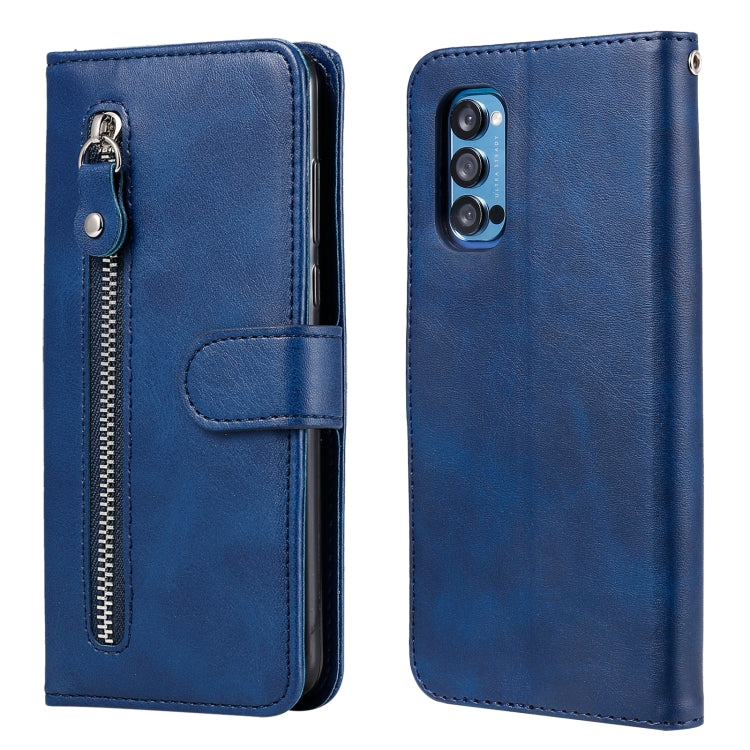 For OPPO Reno4 Pro 5G Fashion Calf Texture Zipper Horizontal Flip Leather Case with Holder & Card Slots & Wallet