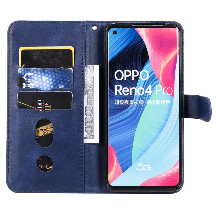 For OPPO Reno4 Pro 5G Fashion Calf Texture Zipper Horizontal Flip Leather Case with Holder & Card Slots & Wallet