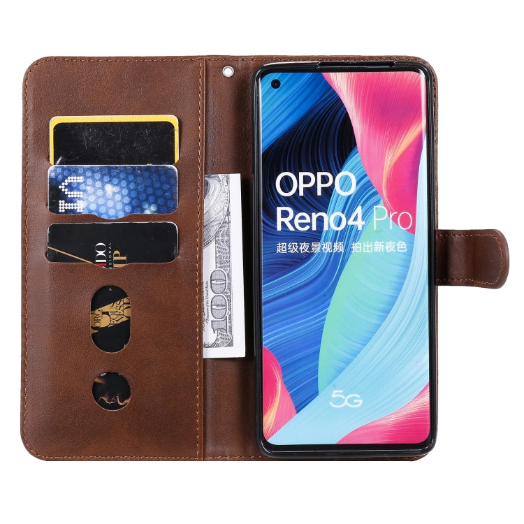 For OPPO Reno4 Pro 5G Fashion Calf Texture Zipper Horizontal Flip Leather Case with Holder & Card Slots & Wallet