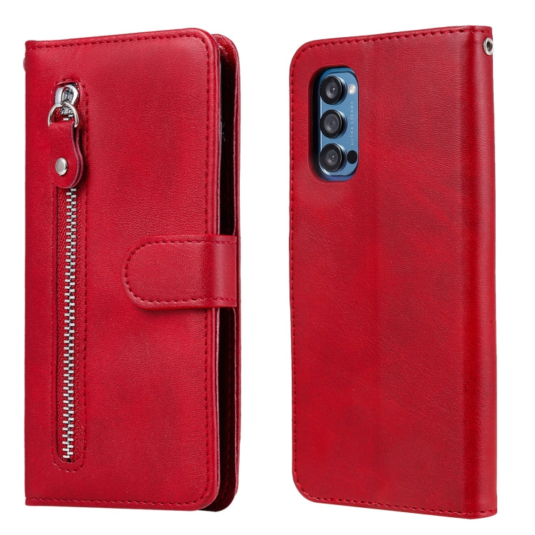 For OPPO Reno4 Pro 5G Fashion Calf Texture Zipper Horizontal Flip Leather Case with Holder & Card Slots & Wallet