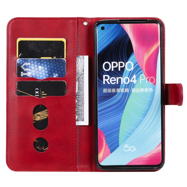 For OPPO Reno4 Pro 5G Fashion Calf Texture Zipper Horizontal Flip Leather Case with Holder & Card Slots & Wallet