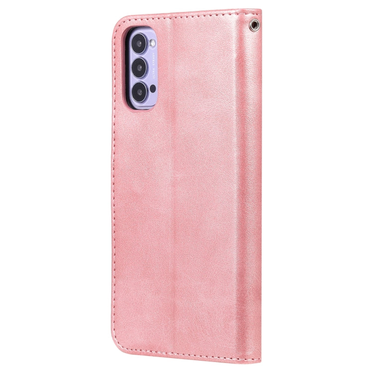For OPPO Reno4 5G Fashion Calf Texture Zipper Horizontal Flip Leather Case with Holder & Card Slots & Wallet