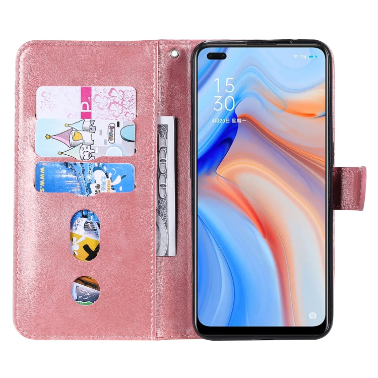 For OPPO Reno4 5G Fashion Calf Texture Zipper Horizontal Flip Leather Case with Holder & Card Slots & Wallet