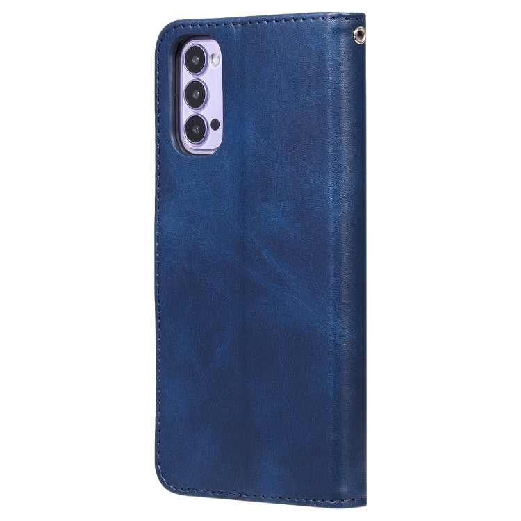 For OPPO Reno4 5G Fashion Calf Texture Zipper Horizontal Flip Leather Case with Holder & Card Slots & Wallet