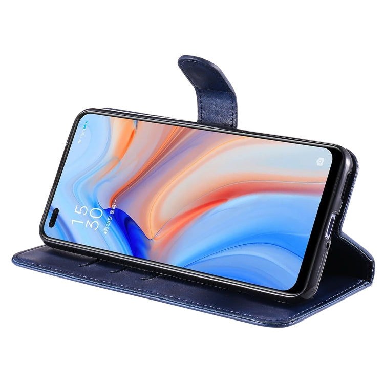 For OPPO Reno4 5G Fashion Calf Texture Zipper Horizontal Flip Leather Case with Holder & Card Slots & Wallet