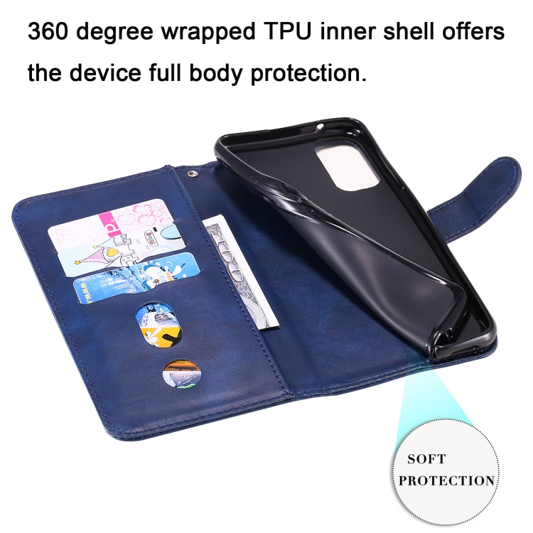 For OPPO Reno4 5G Fashion Calf Texture Zipper Horizontal Flip Leather Case with Holder & Card Slots & Wallet