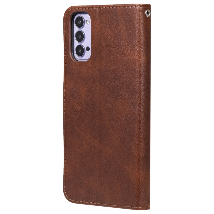For OPPO Reno4 5G Fashion Calf Texture Zipper Horizontal Flip Leather Case with Holder & Card Slots & Wallet