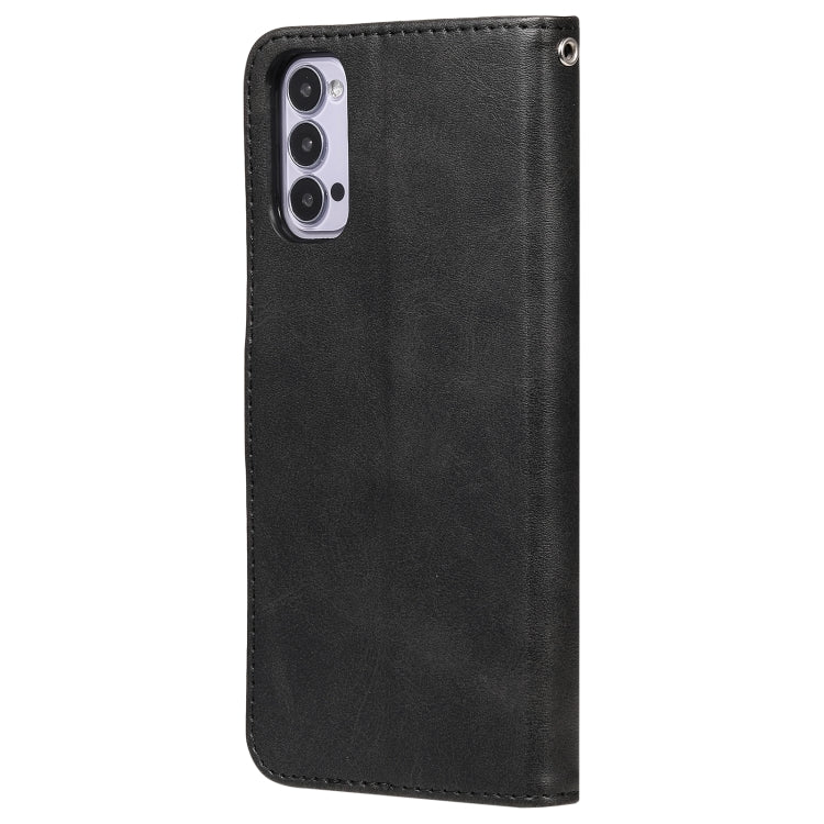 For OPPO Reno4 5G Fashion Calf Texture Zipper Horizontal Flip Leather Case with Holder & Card Slots & Wallet