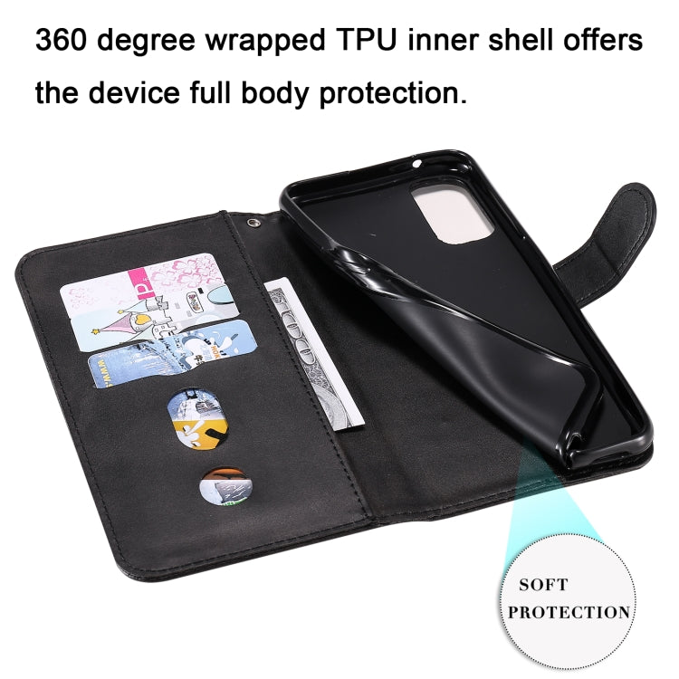 For OPPO Reno4 5G Fashion Calf Texture Zipper Horizontal Flip Leather Case with Holder & Card Slots & Wallet