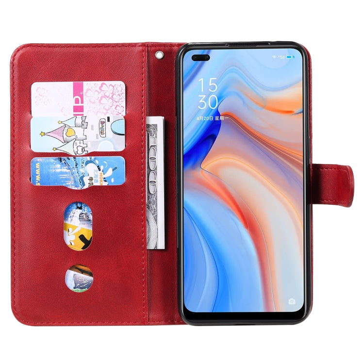 For OPPO Reno4 5G Fashion Calf Texture Zipper Horizontal Flip Leather Case with Holder & Card Slots & Wallet