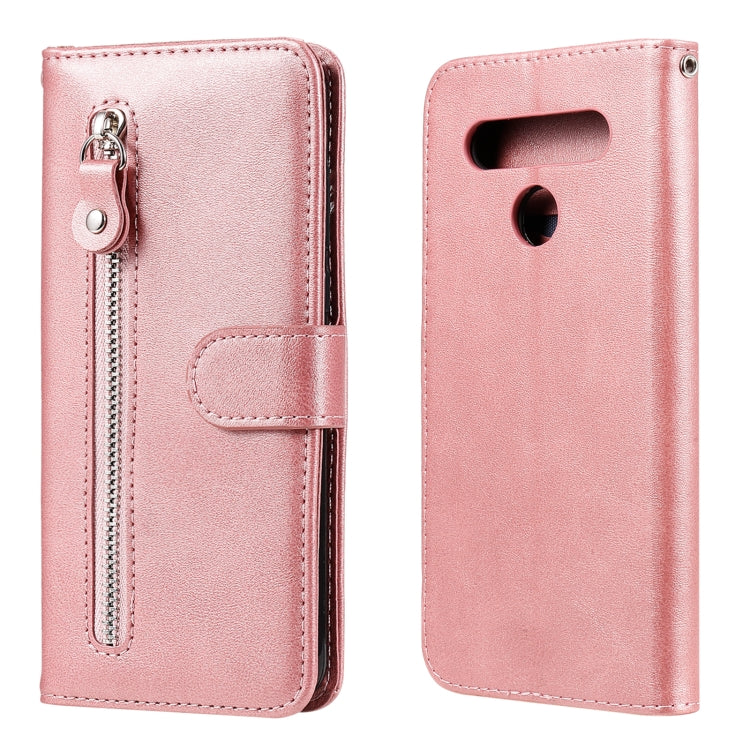 For LG K41S / K51S Fashion Calf Texture Zipper Horizontal Flip Leather Case with Holder & Card Slots & Wallet