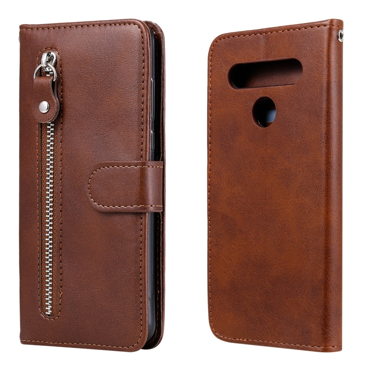 For LG K41S / K51S Fashion Calf Texture Zipper Horizontal Flip Leather Case with Holder & Card Slots & Wallet