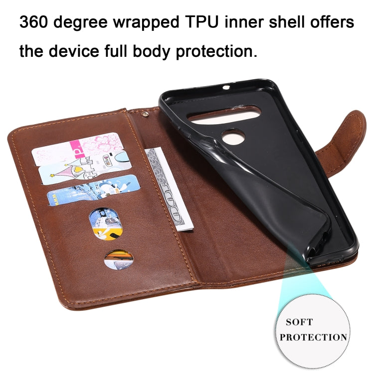 For LG K41S / K51S Fashion Calf Texture Zipper Horizontal Flip Leather Case with Holder & Card Slots & Wallet