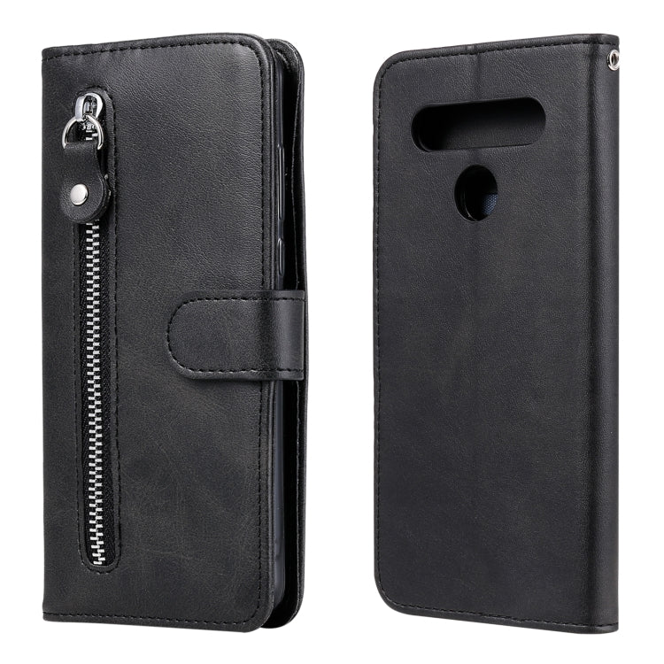 For LG K41S / K51S Fashion Calf Texture Zipper Horizontal Flip Leather Case with Holder & Card Slots & Wallet