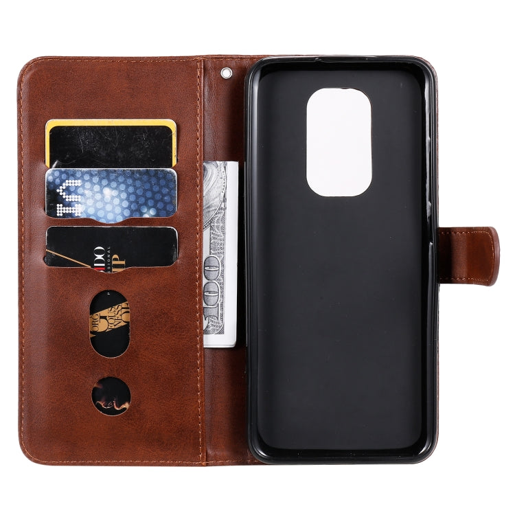 For Motorola Moto G9 Play / Moto E7 Plus Fashion Calf Texture Zipper Horizontal Flip Leather Case with Holder & Card Slots & Wallet