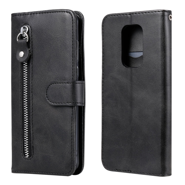 For Motorola Moto G9 Play / Moto E7 Plus Fashion Calf Texture Zipper Horizontal Flip Leather Case with Holder & Card Slots & Wallet