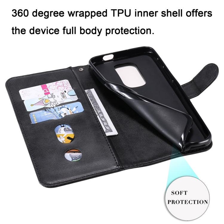 For Motorola Moto G9 Play / Moto E7 Plus Fashion Calf Texture Zipper Horizontal Flip Leather Case with Holder & Card Slots & Wallet