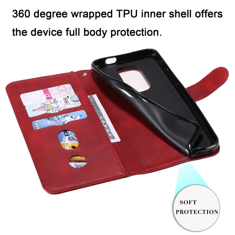 For Motorola Moto G9 Play / Moto E7 Plus Fashion Calf Texture Zipper Horizontal Flip Leather Case with Holder & Card Slots & Wallet