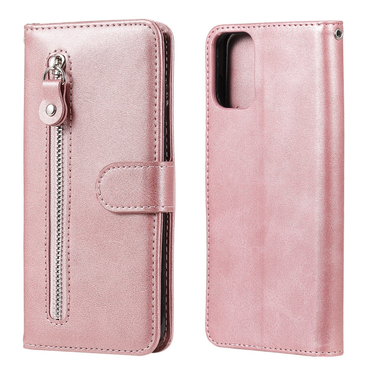 For Motorola Moto G9 Plus Fashion Calf Texture Zipper Horizontal Flip Leather Case with Holder & Card Slots & Wallet