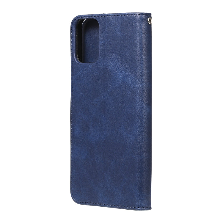 For Motorola Moto G9 Plus Fashion Calf Texture Zipper Horizontal Flip Leather Case with Holder & Card Slots & Wallet