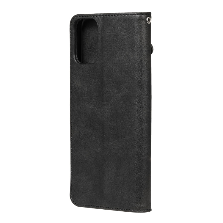 For Motorola Moto G9 Plus Fashion Calf Texture Zipper Horizontal Flip Leather Case with Holder & Card Slots & Wallet