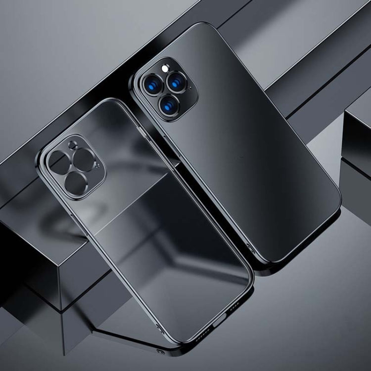 For iPhone 12 Pro Electroplating Frosted Airbag Shockproof Silicone Protective Case