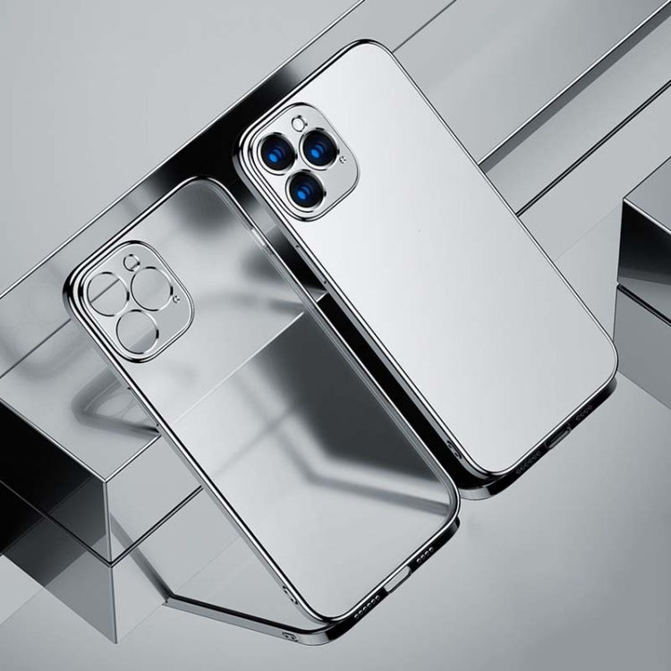 For iPhone 12 Pro Electroplating Frosted Airbag Shockproof Silicone Protective Case