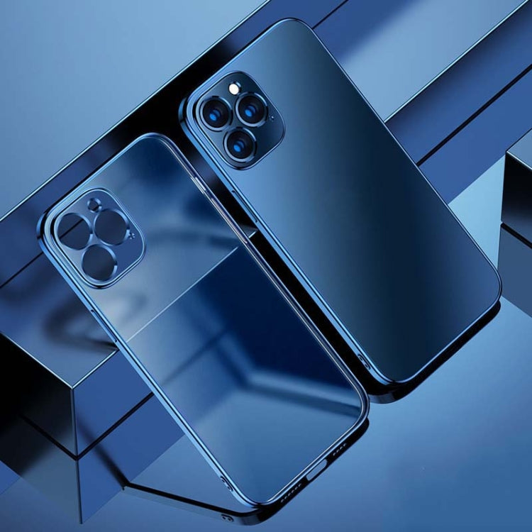 For iPhone 12 Pro Max Electroplating Frosted Airbag Shockproof Silicone Protective Case