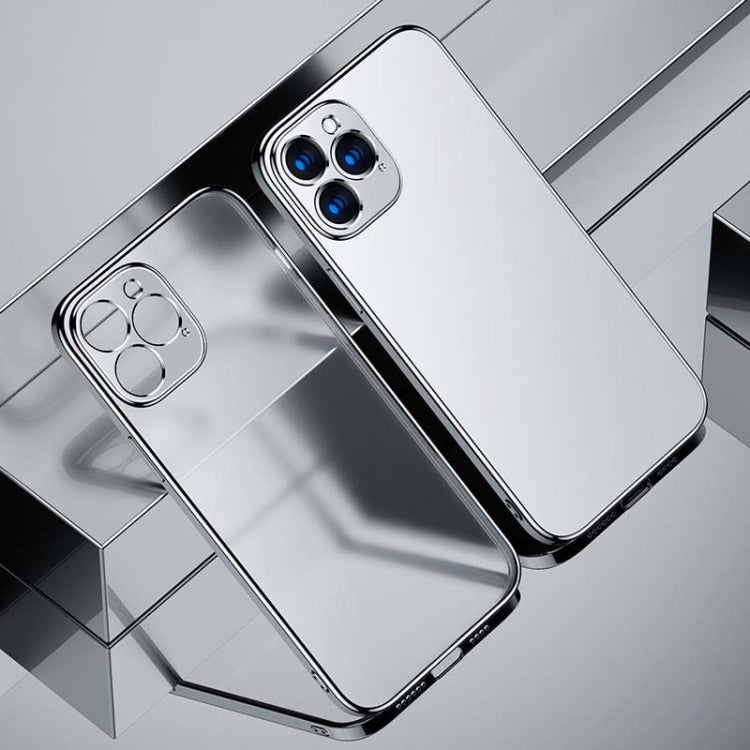 For iPhone 12 Pro Max Electroplating Frosted Airbag Shockproof Silicone Protective Case