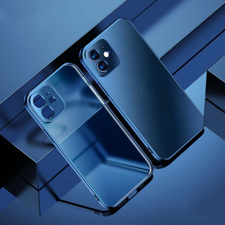 For iPhone 12 mini Electroplating Frosted Airbag Shockproof Silicone Protective Case