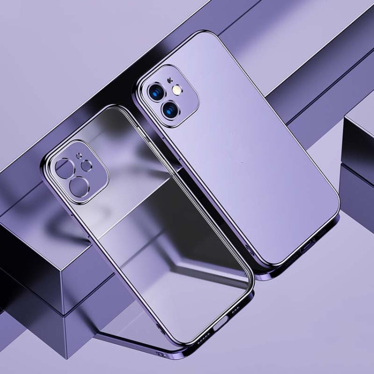 For iPhone 12 mini Electroplating Frosted Airbag Shockproof Silicone Protective Case
