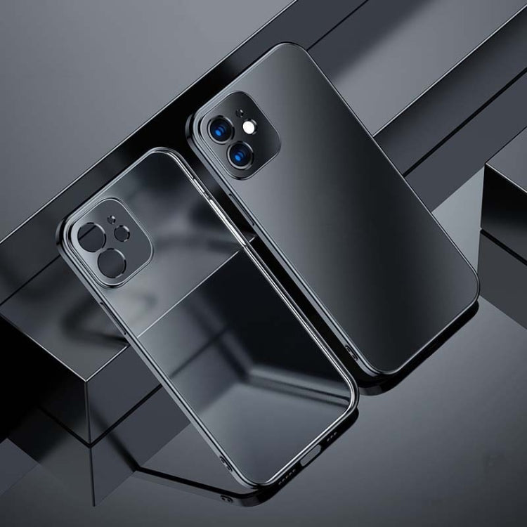 For iPhone 12 mini Electroplating Frosted Airbag Shockproof Silicone Protective Case