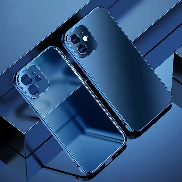 For iPhone 12 Electroplating Frosted Airbag Shockproof Silicone Protective Case