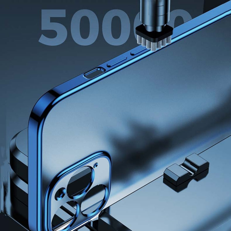 For iPhone 12 Electroplating Frosted Airbag Shockproof Silicone Protective Case