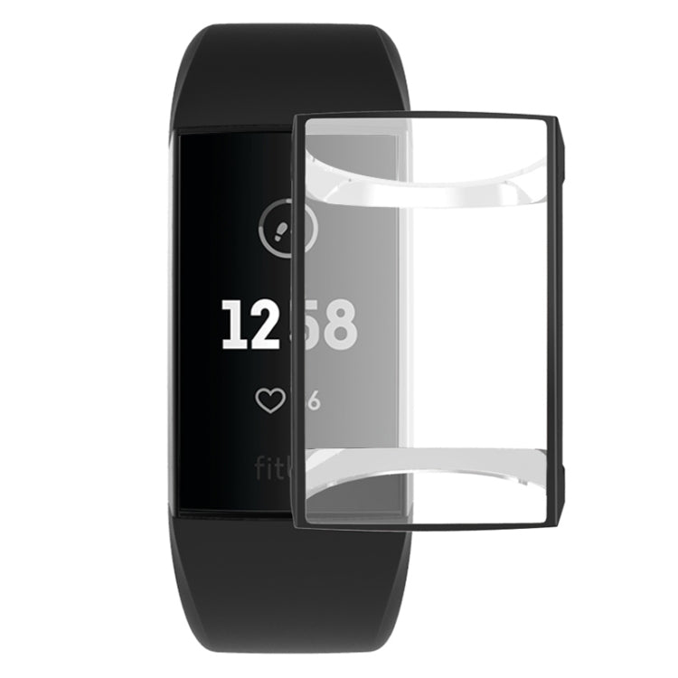 For Fitbit Charge 3 / 4 Full Coverage Plating TPU Watch Case