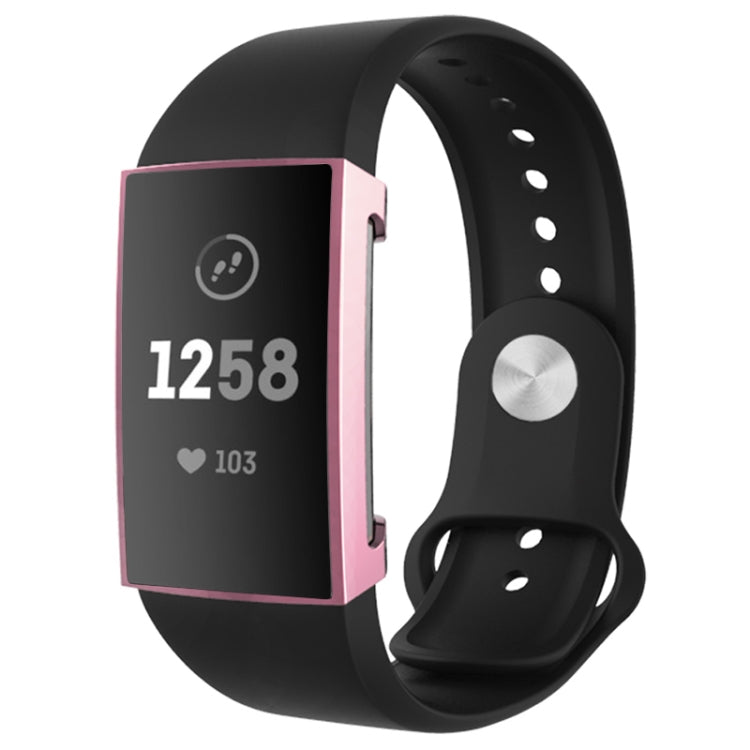 For Fitbit Charge 3 / 4 Full Coverage Plating TPU Watch Case