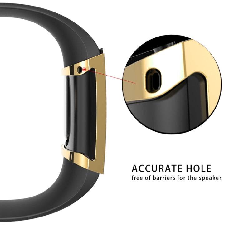 For Fitbit Charge 3 / 4 Full Coverage Plating TPU Watch Case