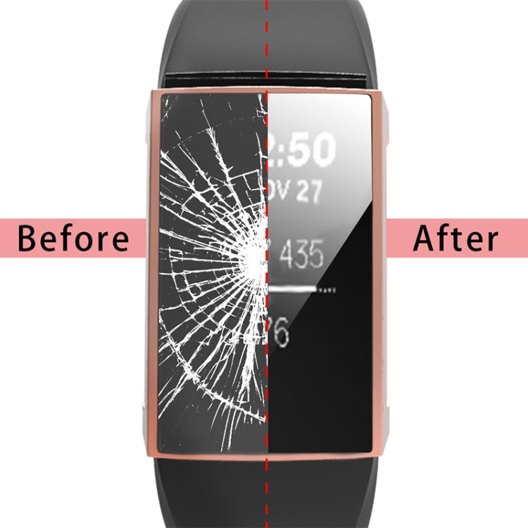 For Fitbit Charge 3 / 4 Full Coverage Plating TPU Watch Case