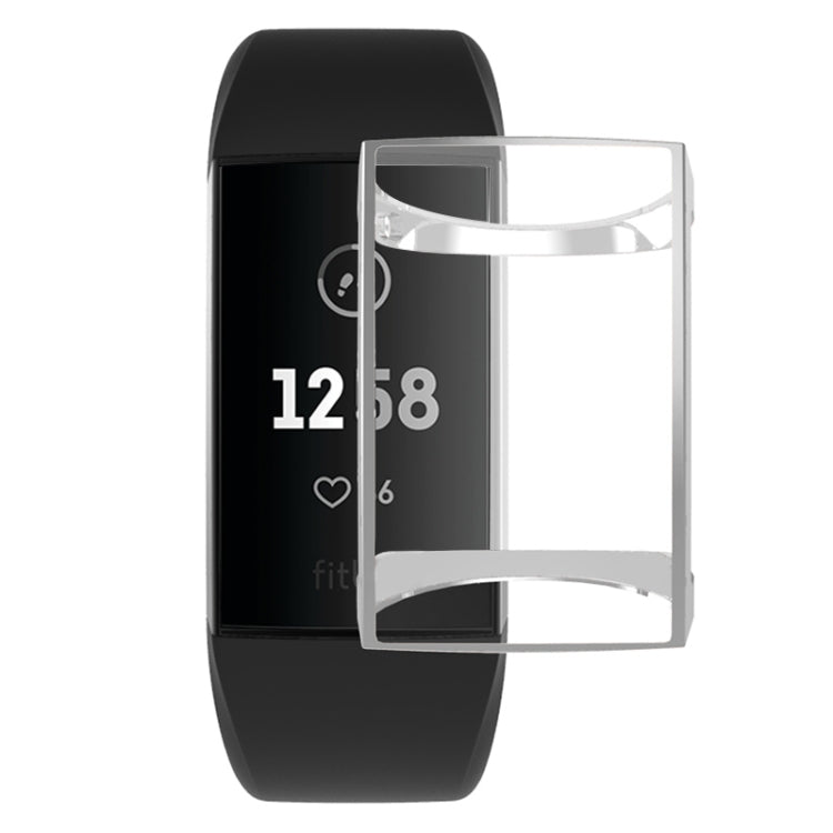 For Fitbit Charge 3 / 4 Full Coverage Plating TPU Watch Case