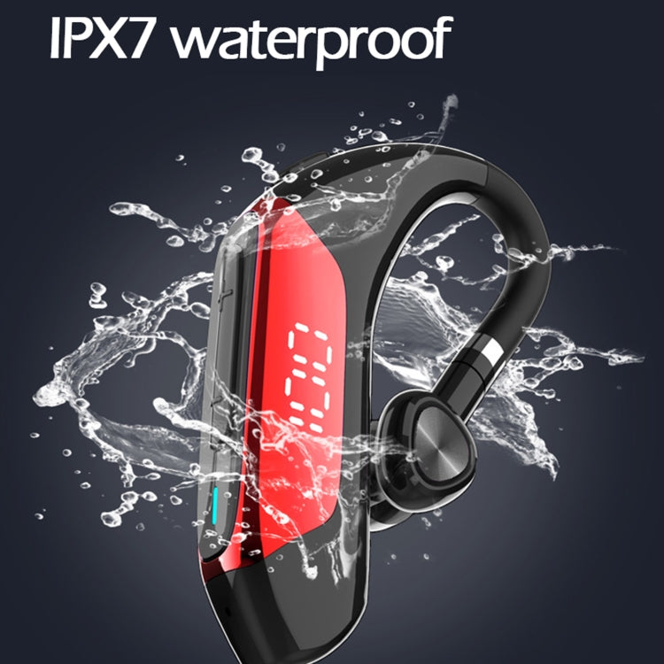 S08 Bluetooth 5.0 LED Display Wireless Bluetooth Earphone, Waterproof Version
