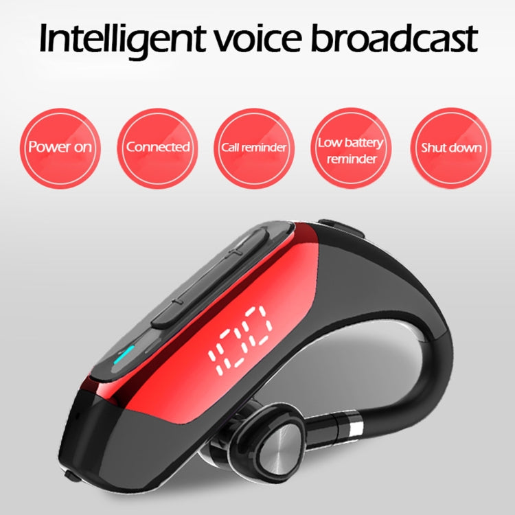 S08 Bluetooth 5.0 LED Display Wireless Bluetooth Earphone, Waterproof Fast Charging Version