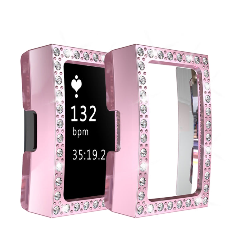 For Fitbit Charge 2 PC Diamond Watch Case