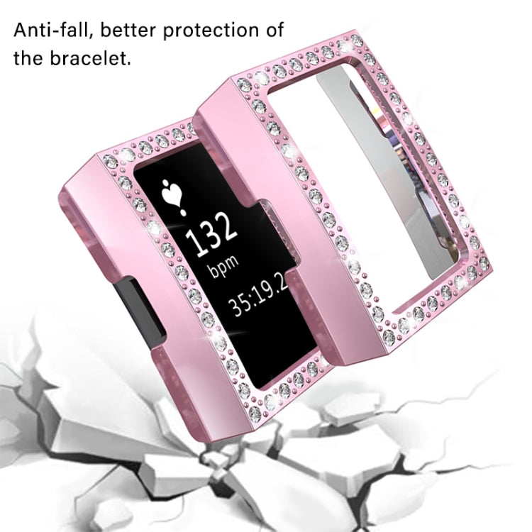 For Fitbit Charge 2 PC Diamond Watch Case